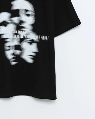 Face print T-shirt