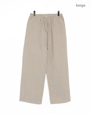 Oversized striped wide-leg pants