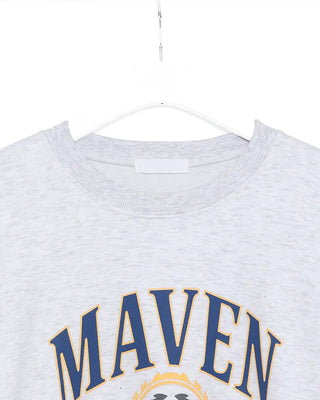 MAVEN Printed Oversized Sweatshirt