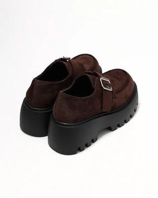 Buckle Platform Loafers