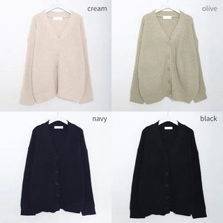 Oversized Collar Cardigan