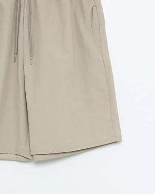 Nylon shorts with string waistband