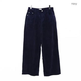 Corduroy wide-leg pants