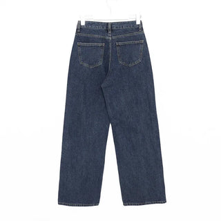 Basic denim pants with brushed lining