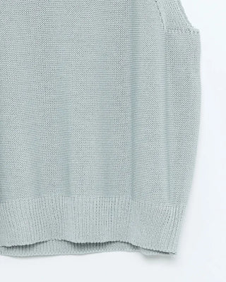 Linen boat neck sleeveless top