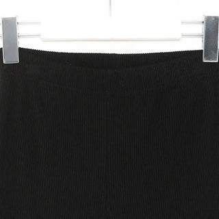 Side-slit bootcut pants