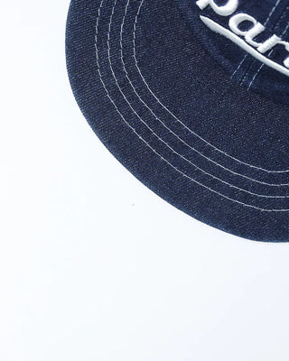 Lettering Denim Camp Cap