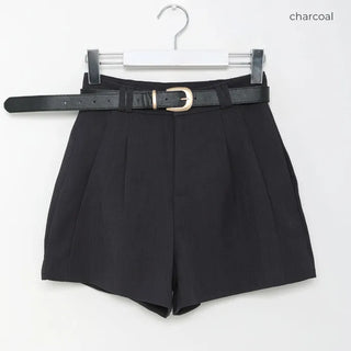 Pintuck shorts