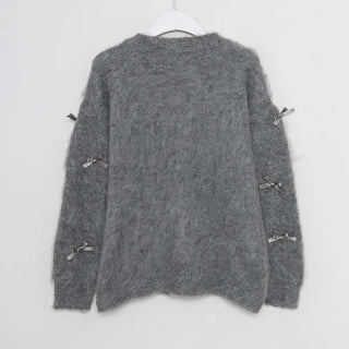 Ribbon Round Cardigan