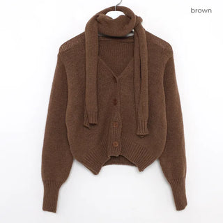Scarf cardigan