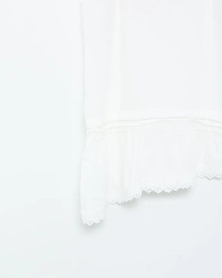 Lace peplum camisole