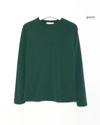 Round Basic Slim Long-Sleeve T-Shirt