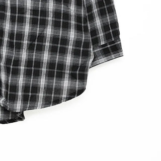 Checked loose-fit shirt