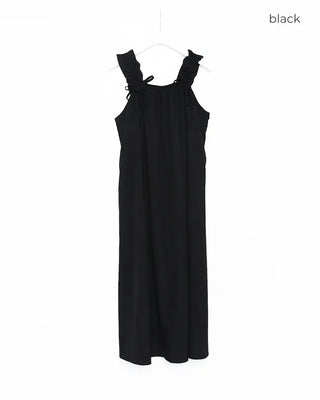 Shoulder String Long Dress
