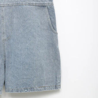 Denim Half Overalls