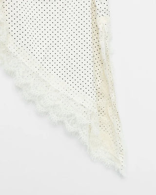 Polka Dot Lace Sleeveless Mini Dress