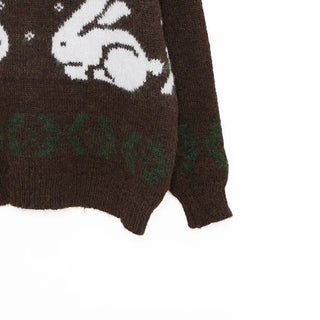 Two-rabbit round knit