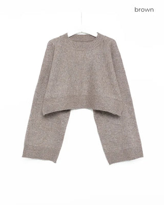 Oversized cropped knit