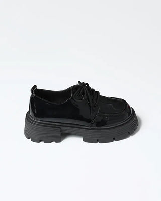 Volume sole lace-up loafers