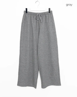 Casual wide-leg pants with elastic waistband