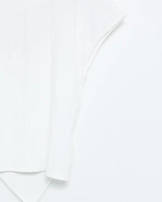 French Sleeve Open Back Wrinkle Blouse