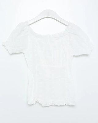 Corset crop blouse