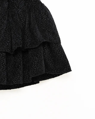 Tiered mini skirt