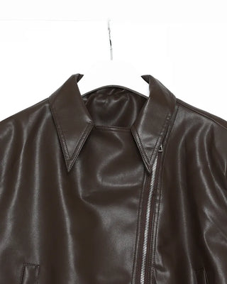 Crop Leather Jacket