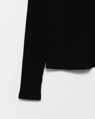 Round neck long-sleeve cardigan