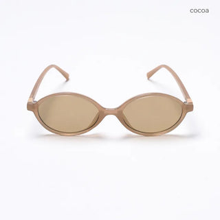 Tinted oval sunglasses
