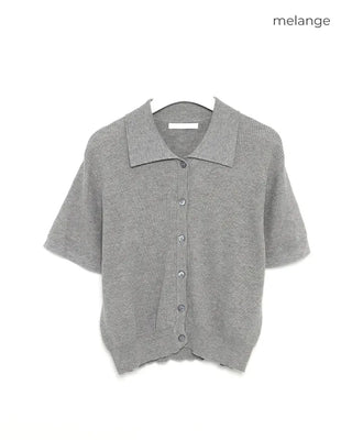 Summer cotton color cardigan