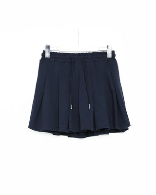 Sweatshirt & Pleated Mini Skirt Set