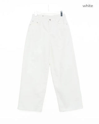 Pinstripe Wide Cotton Pants
