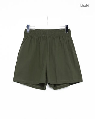 Cotton elastic waist pants