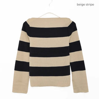 Boat neck knit