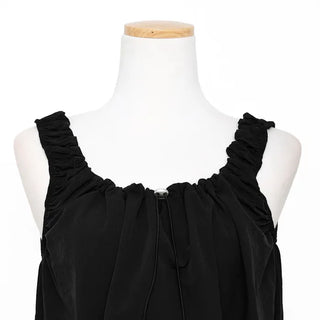Bag set shirred nylon dress
