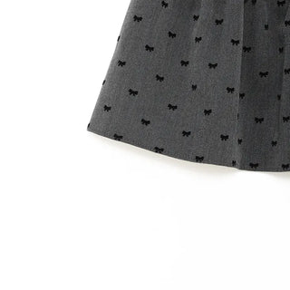 Ribbon Dot Layered Wrap Skirt