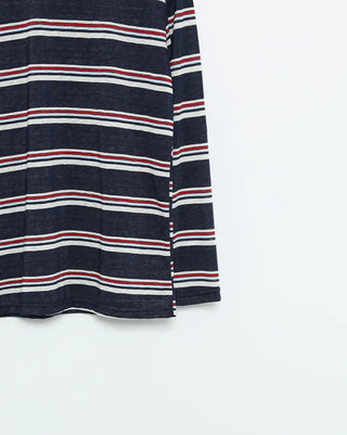 Striped oversized long t-shirt