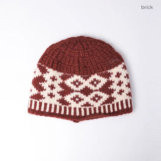 Ethnic knit beanie