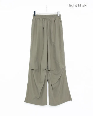 Nylon Parachute Wide Pants