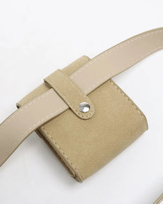 Suede-like pocket belt