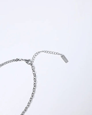 Line design lead necklace