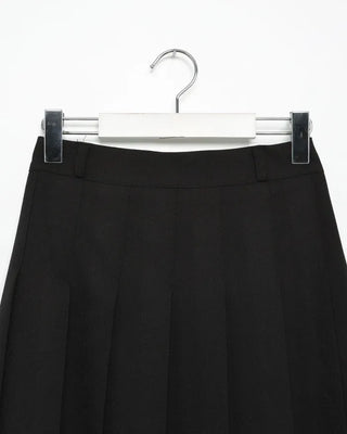 Pleated midi skirt