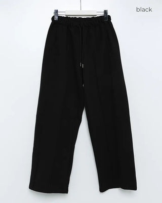 Pintuck Wide Sweatpants