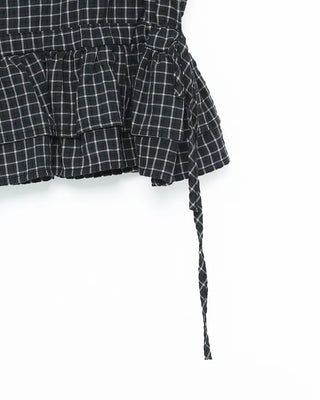 Checked Shirred Camisole