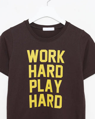 WORK Lettering Short-Sleeved T-Shirt
