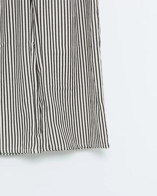 Striped elastic waist pants