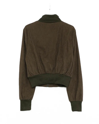 Wide Rib Corduroy Semi-Cropped Blouson Jacket