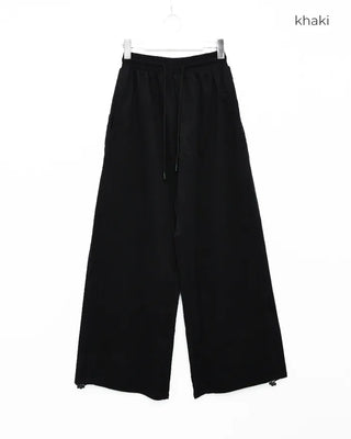 Unisex drawstring wide sweatpants