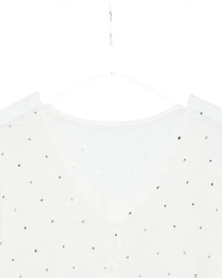 Colorful polka dot cardigan